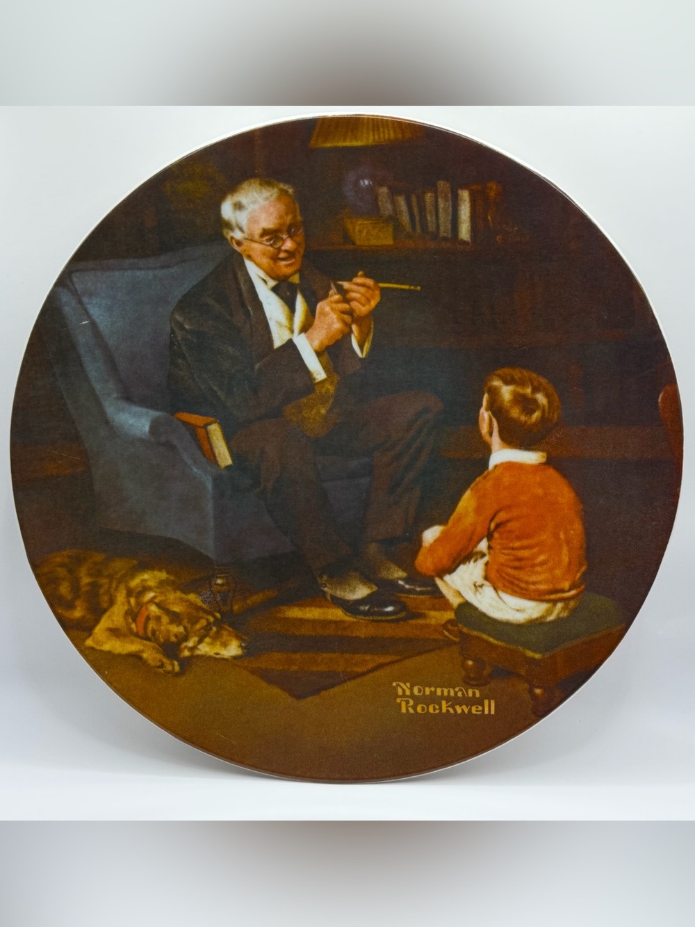 1982 Knowles Norman Rockwell Plate "The Tycoon"
